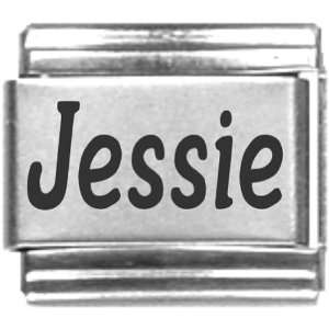  Jessie Laser Name Italian Charm Link Jewelry