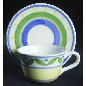 Williams Sonoma Marisol Cup and Saucer Set (Flat), Fine China 