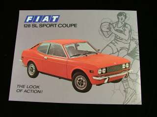 1976 Fiat 128 SL Sport Coupe Advertising Brochure  