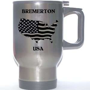  US Flag   Bremerton, Washington (WA) Stainless Steel Mug 