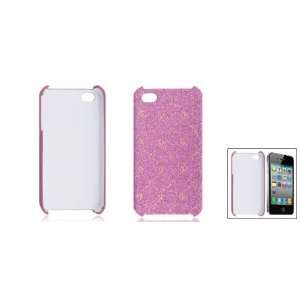   Plastic Nonslip Glittery Back Case Shell for iPhone 4 4G Electronics