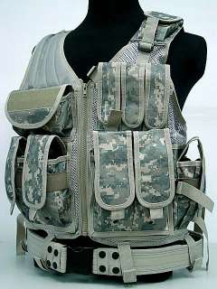 Airsoft Tactical Hunting Combat Vest Digital ACU Camo  