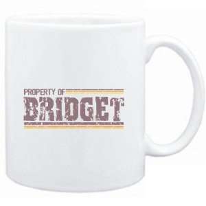 Mug White  Property of Bridget   Vintage  Female Names  