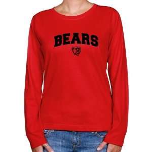  NCAA Bridgewater State Bears Ladies Red Logo Arch Long 