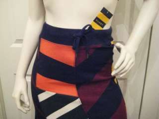 RUGBY RALPH LAUREN XS NWT $168 Long Maxi Skirt Patchwork Sweatshirt 