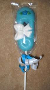   LARGE Baby Shower Rattle Bib Bootie Favors Favor Lollipop Lollipops