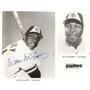  Autographed Willie McCovey Picture   San Diego Padres8x10 