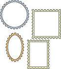 CUTTLEBUG Provo Craft STAMPS   4 Dies Frames Must See