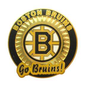 BOSTON BRUINS GO BRUINS  NHL LOGO PIN  