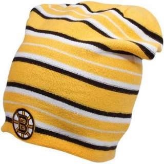 Boston Bruins Reebok Faceoff Long Reversible Knit Hat  