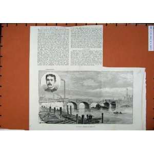   1886 Collapse Bridge Belfast Ireland Constable Mcnulty
