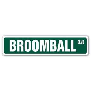  BROOMBALL Street Sign ice game canada canadian sport gift 