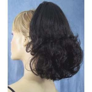  ANGEL HAIR Clip On Hairpiece Wig #2 DARKEST BROWN by 