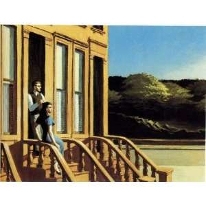   Hopper   24 x 18 inches   Sunlight on Brownstones