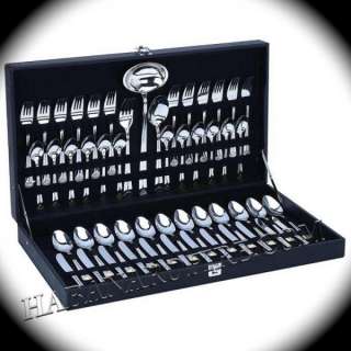 New 51pc Stainless Steel Flatware Set Silver & Gold  