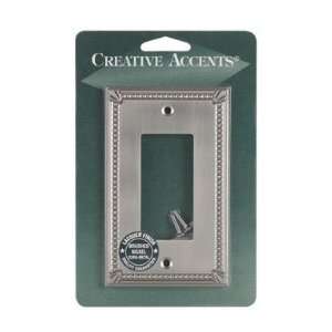   Creative Accents Brushed Nickel Wall Plate (3017BN)