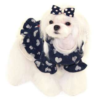 DRESS SWEET DREAM dog clothes heart apparel PUPPY ZZANG  