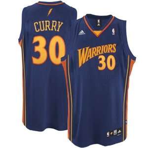  adidas Golden State Warriors #30 Stephen Curry Navy Blue 