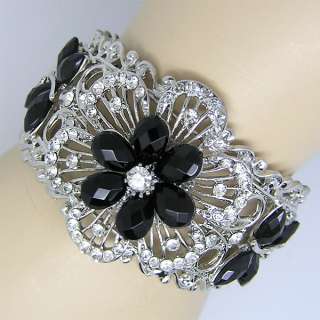 Elegant Bracelet Bangle Cuff W swarovski crystal B268  
