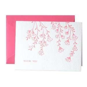  Crane & Co. Letterpress Cherry Blossom Thank You Notes 