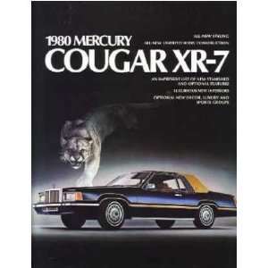  1980 MERCURY COUGAR XR 7 Sales Brochure Book Automotive