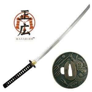 Masahiro Sword Full Tang Black Trident Katana  Sports 