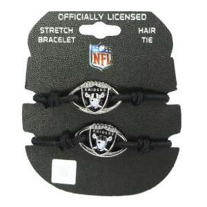  Oakland Raiders   NFL Stretch Bracelets / Hair Ties