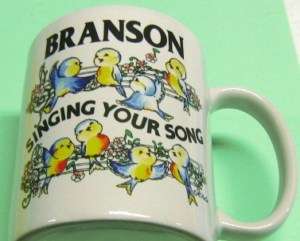 Branson Singing Your Song Coffee Cup/ Mug  