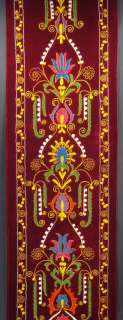 1980s Uzbek embroidery vintage Suzani wall hanging velvet Central 