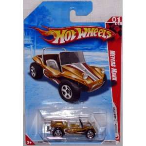   Race World Beach Meyers Manx Gold Color Dune Buggy Die Cast Car Toy