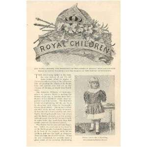   1896 Royal Children Germany Russia Austria Bulgaria 