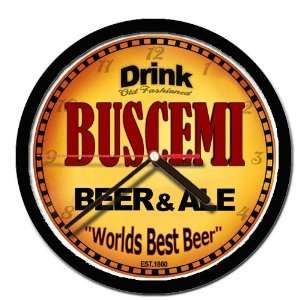  BUSCEMI beer and ale cerveza wall clock 