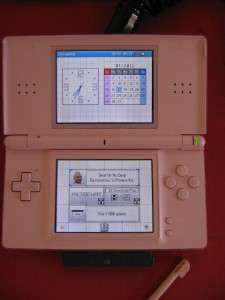   DS Lite Pink Bundle 8 games, Carrying Case, Power Cords Super Mario 3
