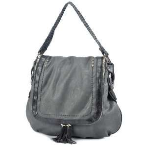 MDP00637GR Gray Deyce Kellie Quality PU Women Shoulder Bag Handbag 