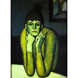  Oil Painting Woman with Chignon Pablo Picasso Hand Painted 
