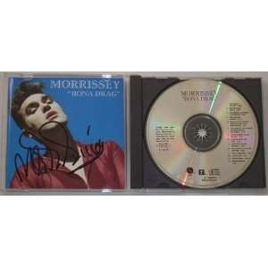  Morrissey Bona Drag Hand Signed Authentic Autographed Cd 