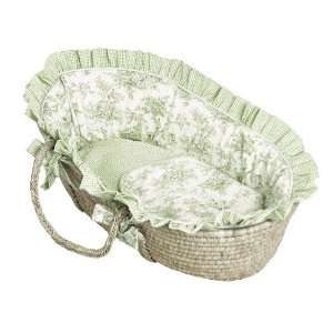  Etoile Green Moses Basket by Hoohobbers Baby