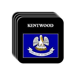  US State Flag   KENTWOOD, Louisiana (LA) Set of 4 Mini 