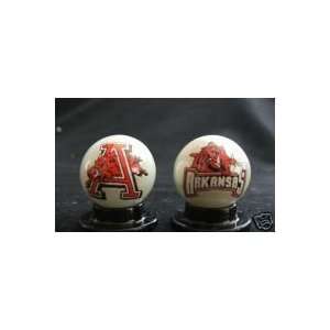  Set of University of Arkansas Collectors Marbles With 