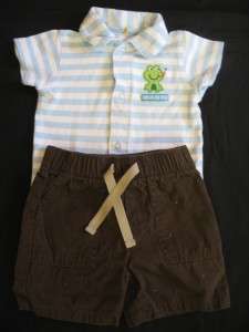  USED BABY BOY 9 12 MONTHS SPRING SUMMER CLOTHES LOT~MANY NAME BRANDS