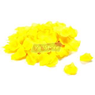 New 500pc Yellow Silk Rose Flowers Petals Wedding Decoration Favor 