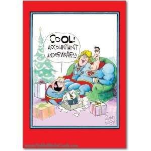 Funny Merry Christmas Card Accountant Underwear Humor Greeting Glenn 