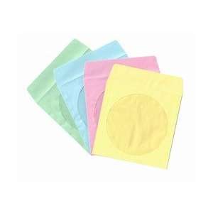  2,000 Assorted Light Color Paper CD Sleeves with Window 