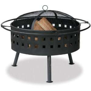  Outdoor Fire Pit with Square Design Patio, Lawn & Garden