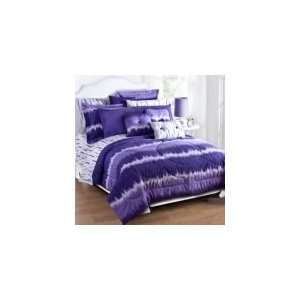  Purple Tie Dye Full Size Comforter & Shams