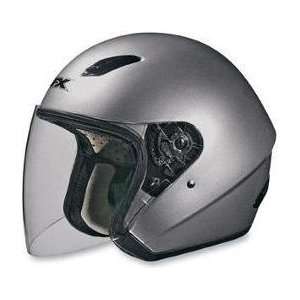  AFX FX 43 Open Face Motorcycle Helmet Silver Extra Small 