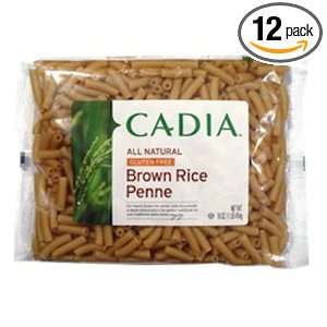 Cadia All Natural Gluten Free Brown Rice Penne Pasta, 16 Ounce (Pack 