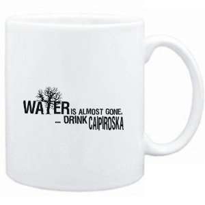  Mug White  Water is almost gone  drink Caipiroska 