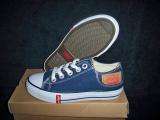 LEVIS BUCK LO CANVAS NAVY BOYS/GIRLS YOUTH SHOES SIZE 2  