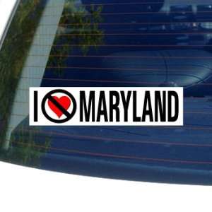  I Hate Anti MARYLAND   Window Bumper Sticker Automotive